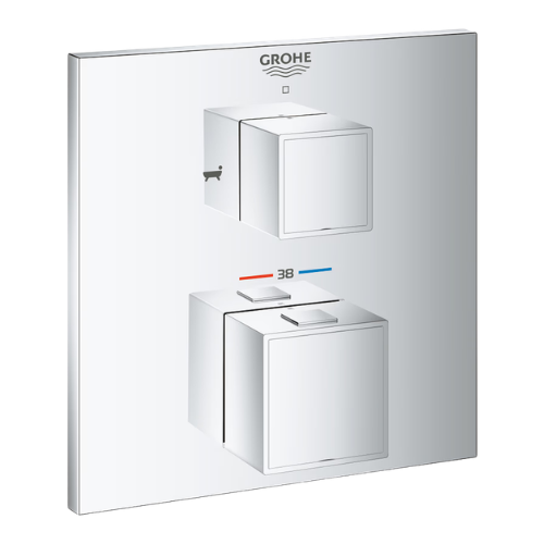 GROHE Thermostatic Concealed Shower Mixer Square Design Ahmedabad