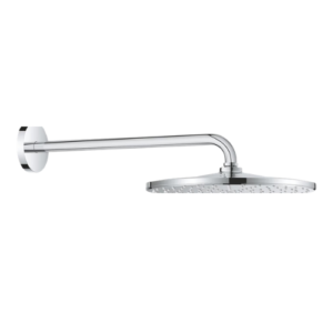 Premium 422mm Round Chrome Rain Shower Head with Wall Arm in Ahmedabad | Aqua