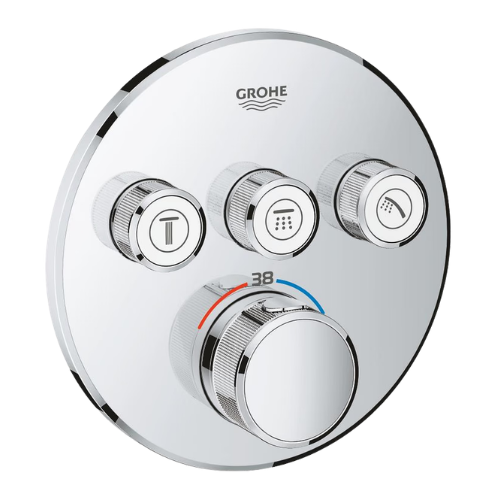 GROHE Concealed Thermostat Mixer with 3 Valves for Luxury Bathrooms in Ahmedabad