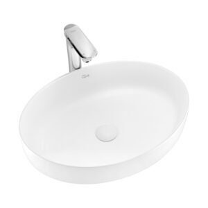 Ciano Countertop Wash Basin Oval White Ceramic Ahmedabad
