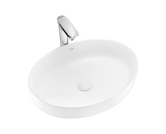 Ciano Countertop Wash Basin Oval White Ceramic Ahmedabad