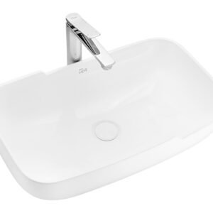 Cyron Countertop Wash Basin Rectangular White Ceramic Ahmedabad