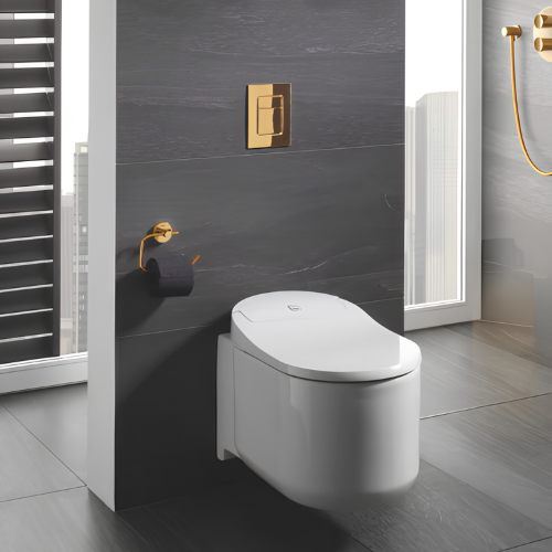 Modern Wall-Hung Toilet with Concealed Cistern in Ahmedabad | Aqua